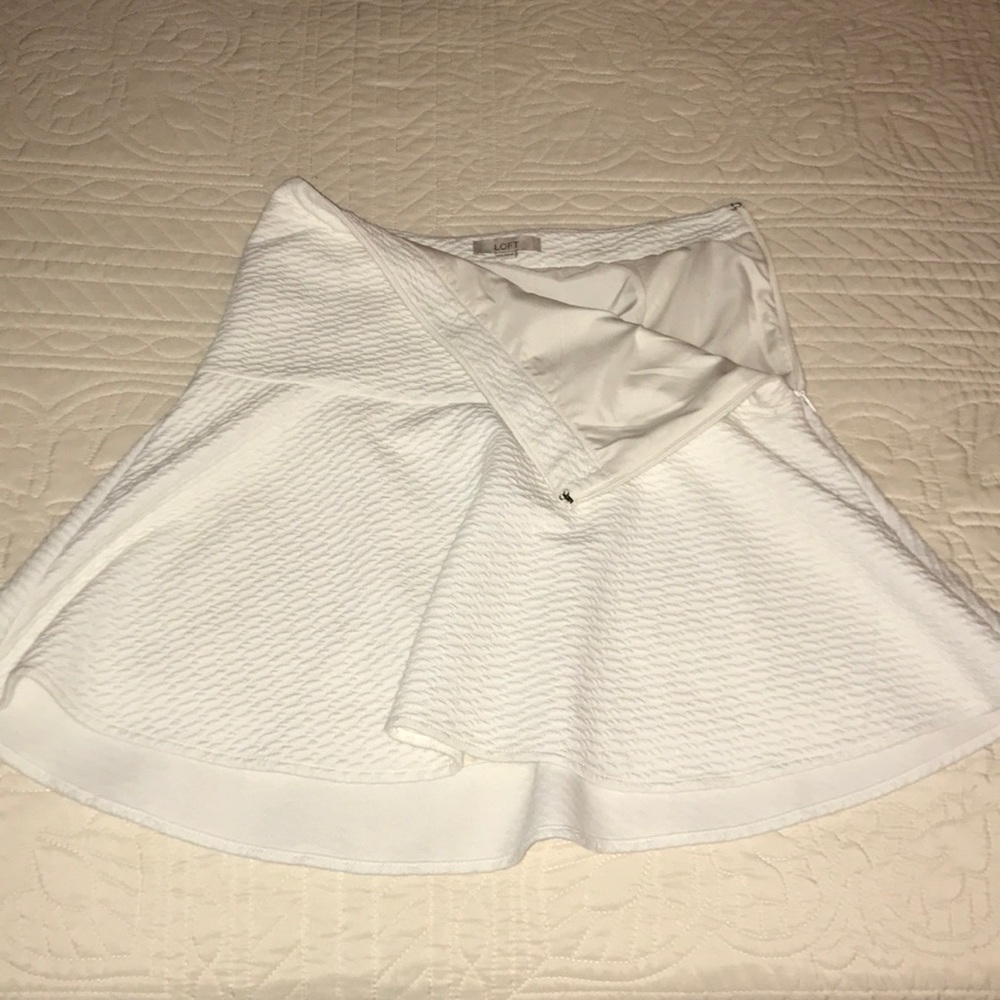 loft white skirt